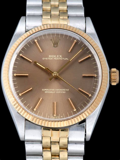 Vintage Rolex Oyster Perpetual 1005 Two Tone 